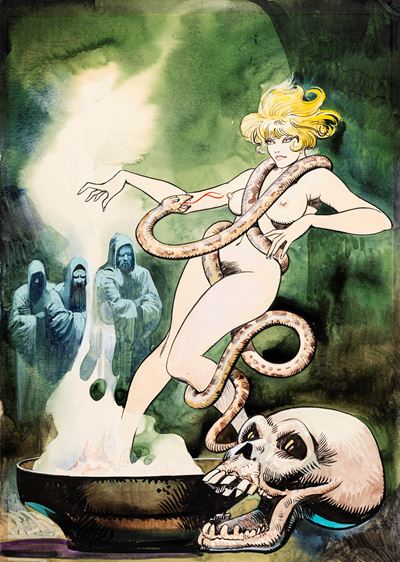 Il guardone guercio - Copertina originale per Naga n. 10