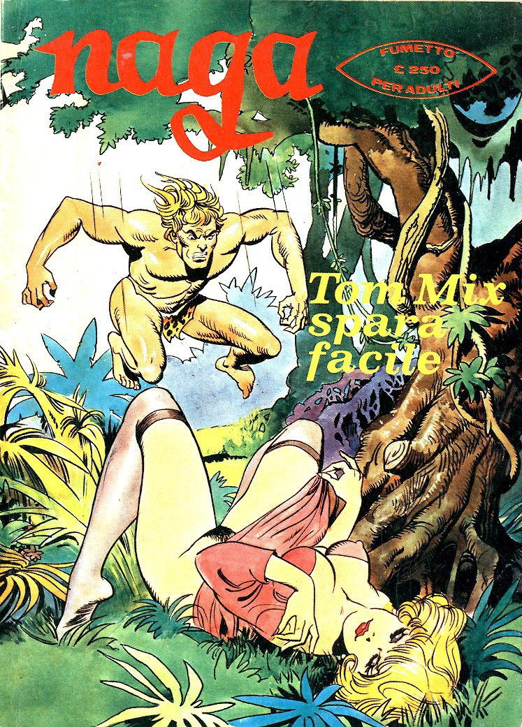 Leone Frollo - Naga - Tom Mix spara facile, matita, tempera e acrilici su cartone
