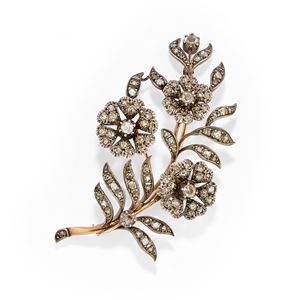 Diamond brooch