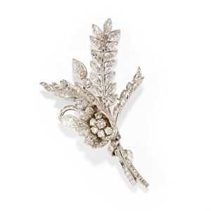 Diamond brooch