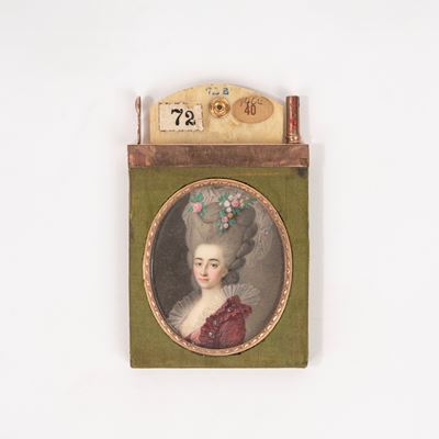 Carnet da Ballo con Miniatura, Secolo XVIII
