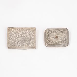 Two silver cigarette holders, early 20th century