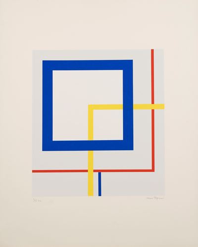 Composizione Blu, Giallo e Rosso