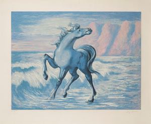 Cavallo in riva al mare