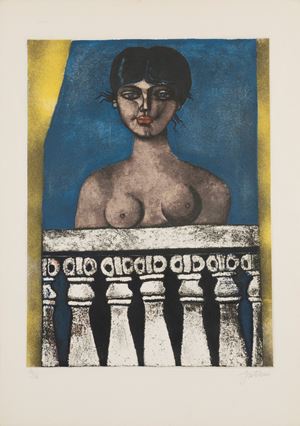 Woman on the windowsill