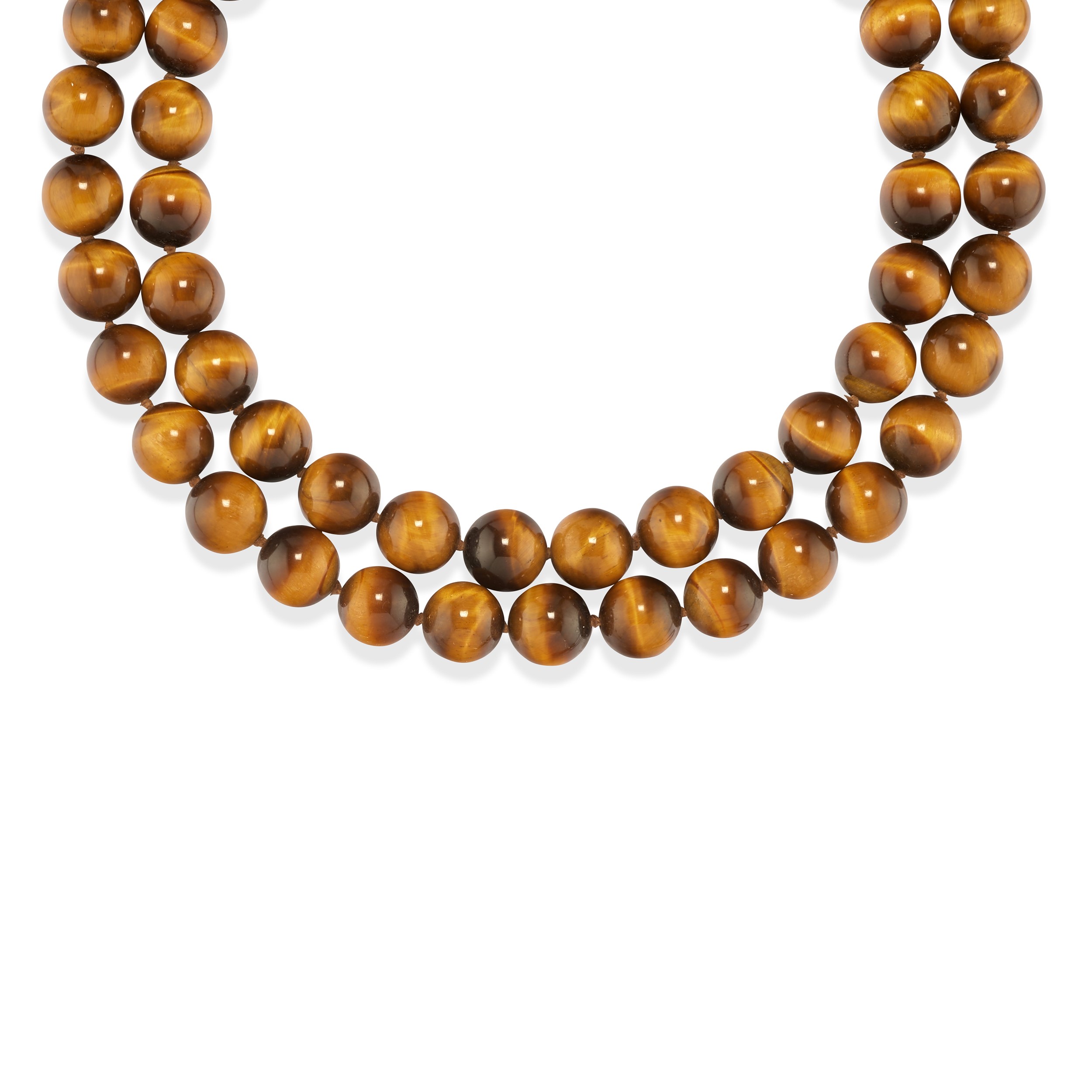 Lotto di gioielli in oro giallo 14k e 18k con occhio di tigre