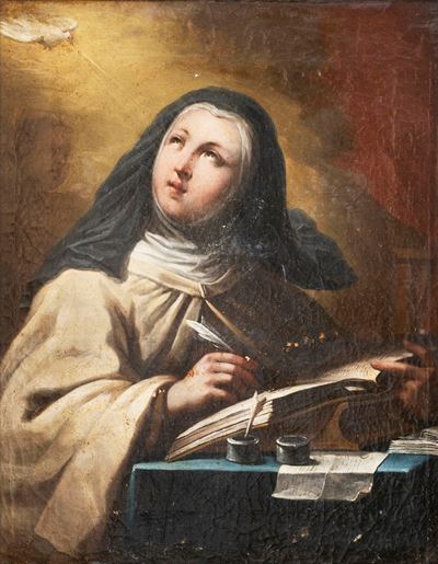 Salvatore Monosilio, Santa Teresa, olio su tela