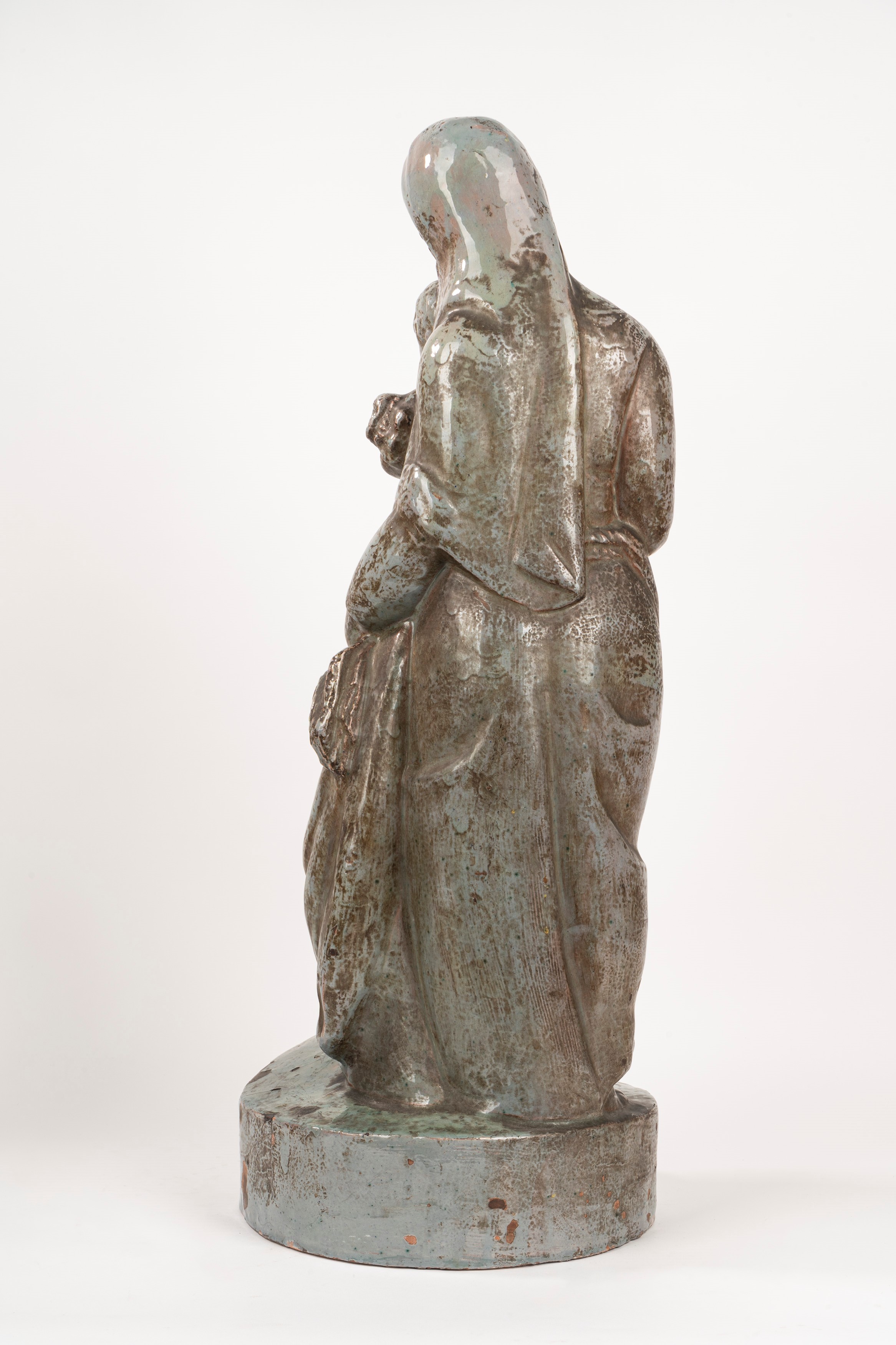 Madonna con Bambino in Terracotta Smaltata, Secolo XX