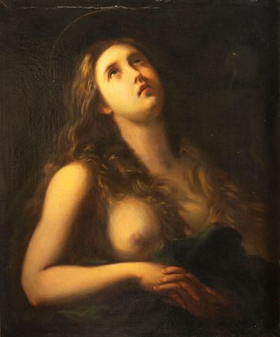 Maddalena penitente, olio su tela