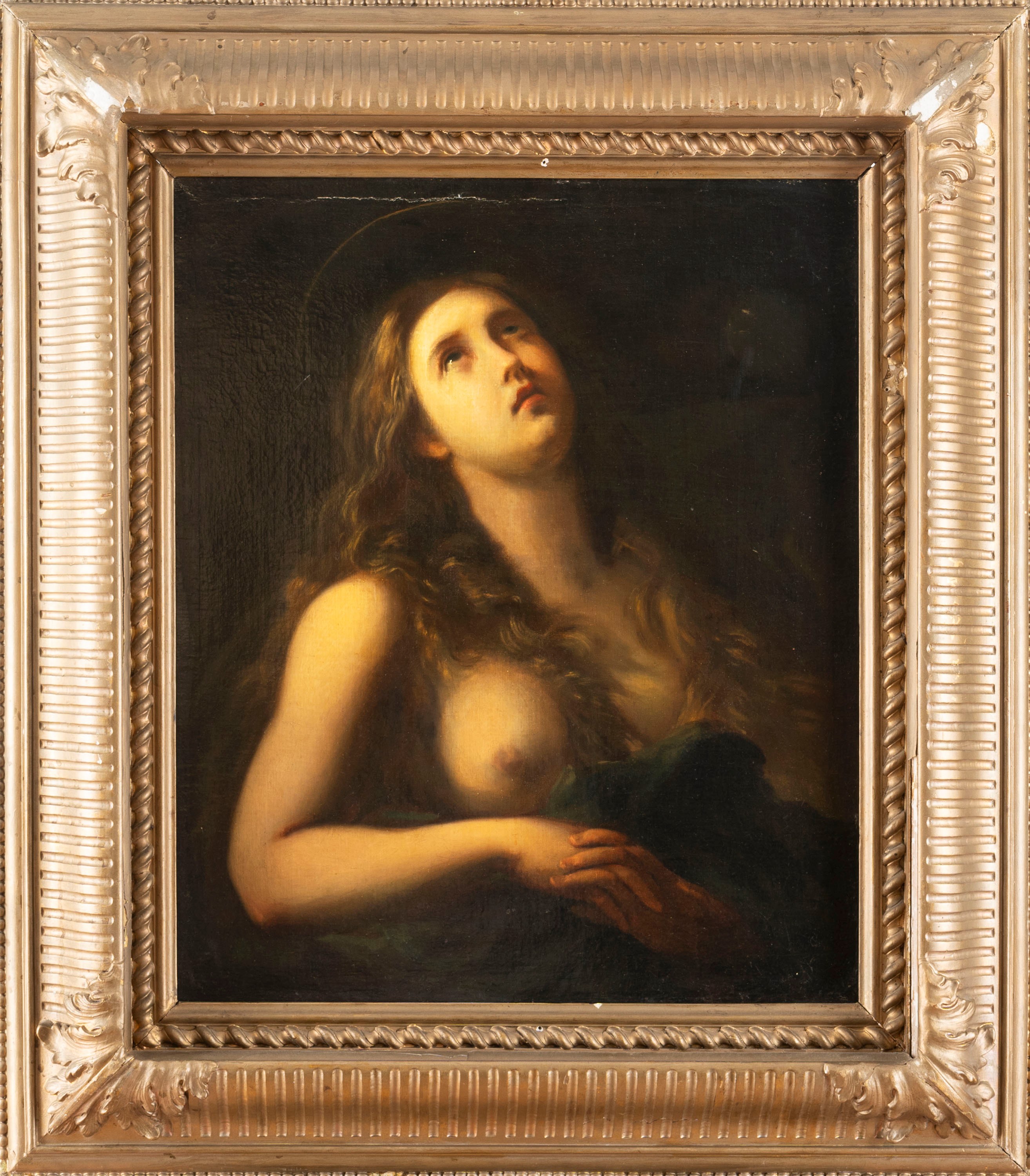 Scuola Toscana, Secolo XVII - Maddalena penitente, olio su tela