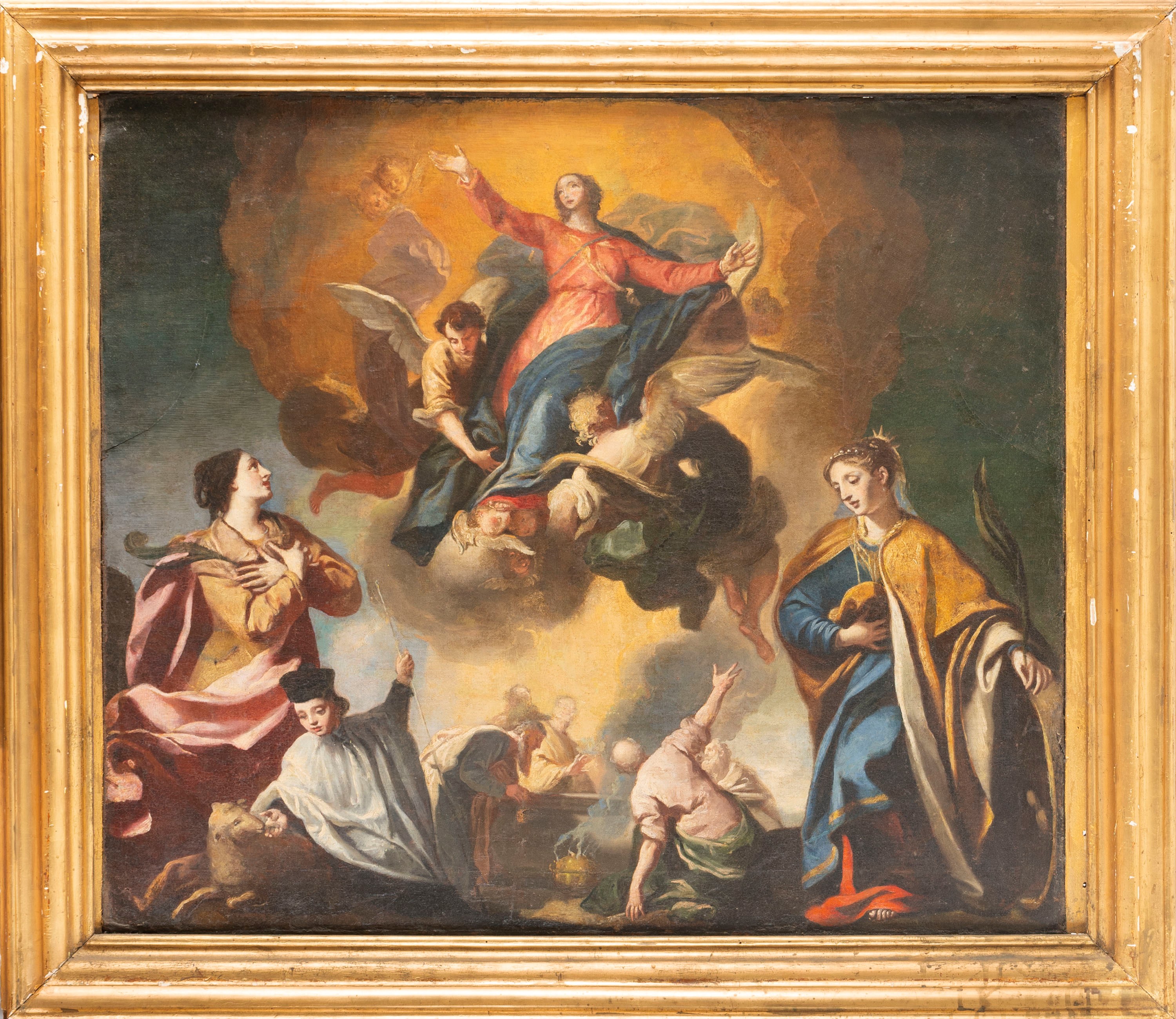 Scuola Dell'italia Centrale, Secolo XVII - Assunzione della Vergine, olio su tela