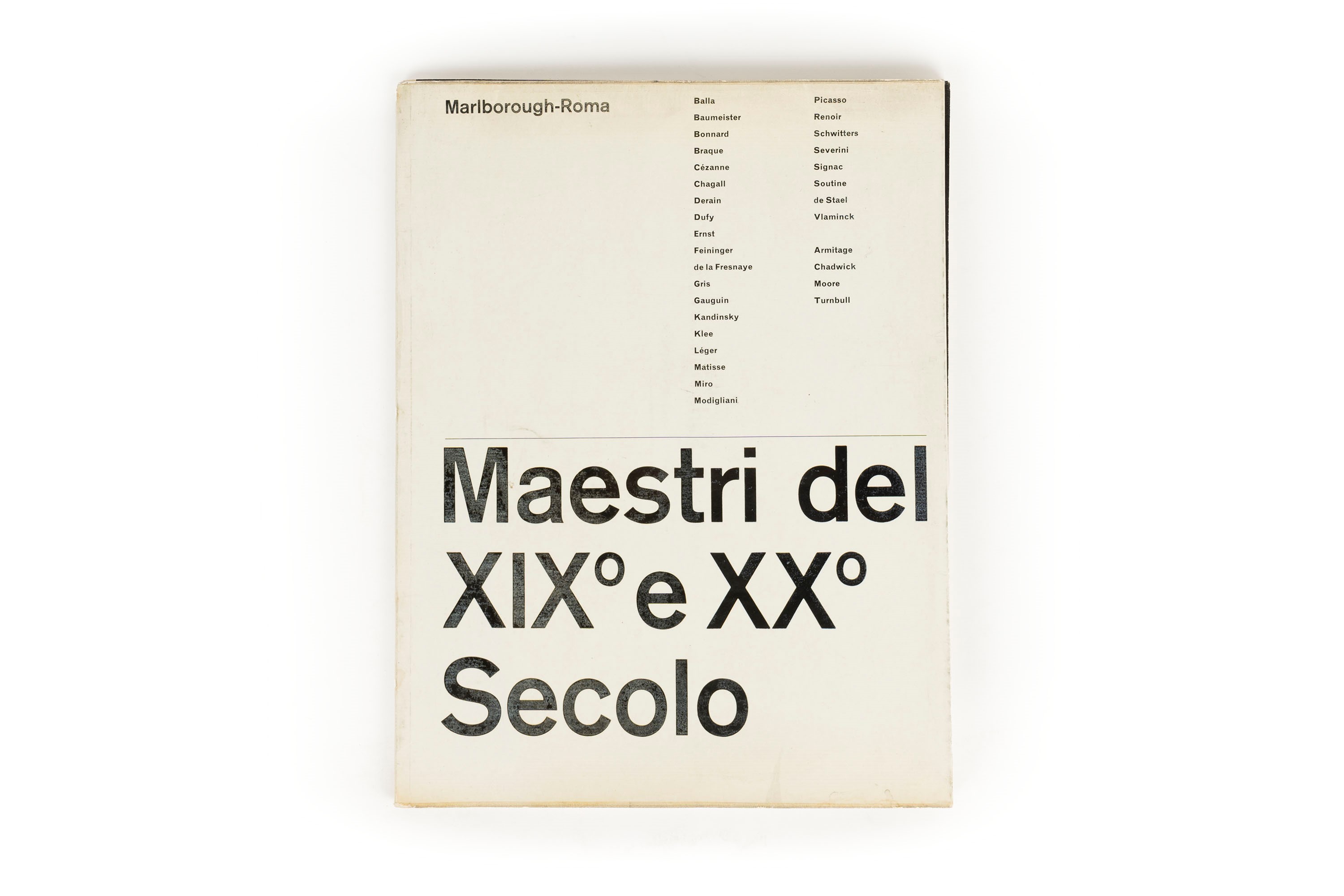 Marlborough Fine Art: Cataloghi di Mostre