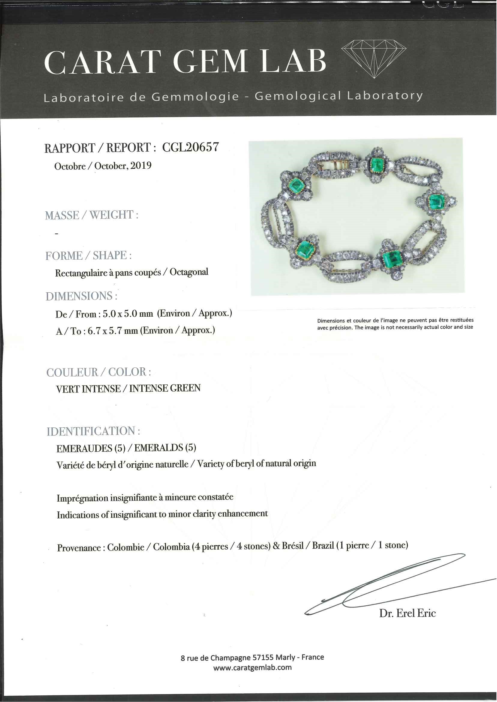 Bracciale con Smeraldi