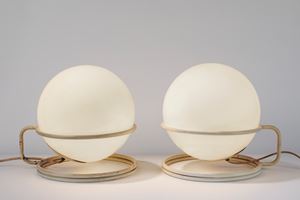 Missaglia Gaetano - Coppia di lampade da tavolo