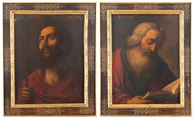 Autore ignoto, San Filippo Apostolo e San Tommaso Apostolo, coppia, olio su tela