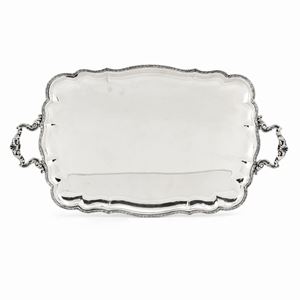 A silver tray, Italy 20th Century