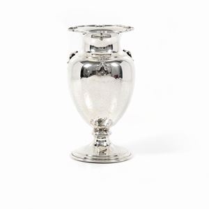 A silver vase, Italy 20th Century