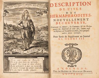 Description De L'isle Des Hermaphrodites, Nouvellement Decouverte