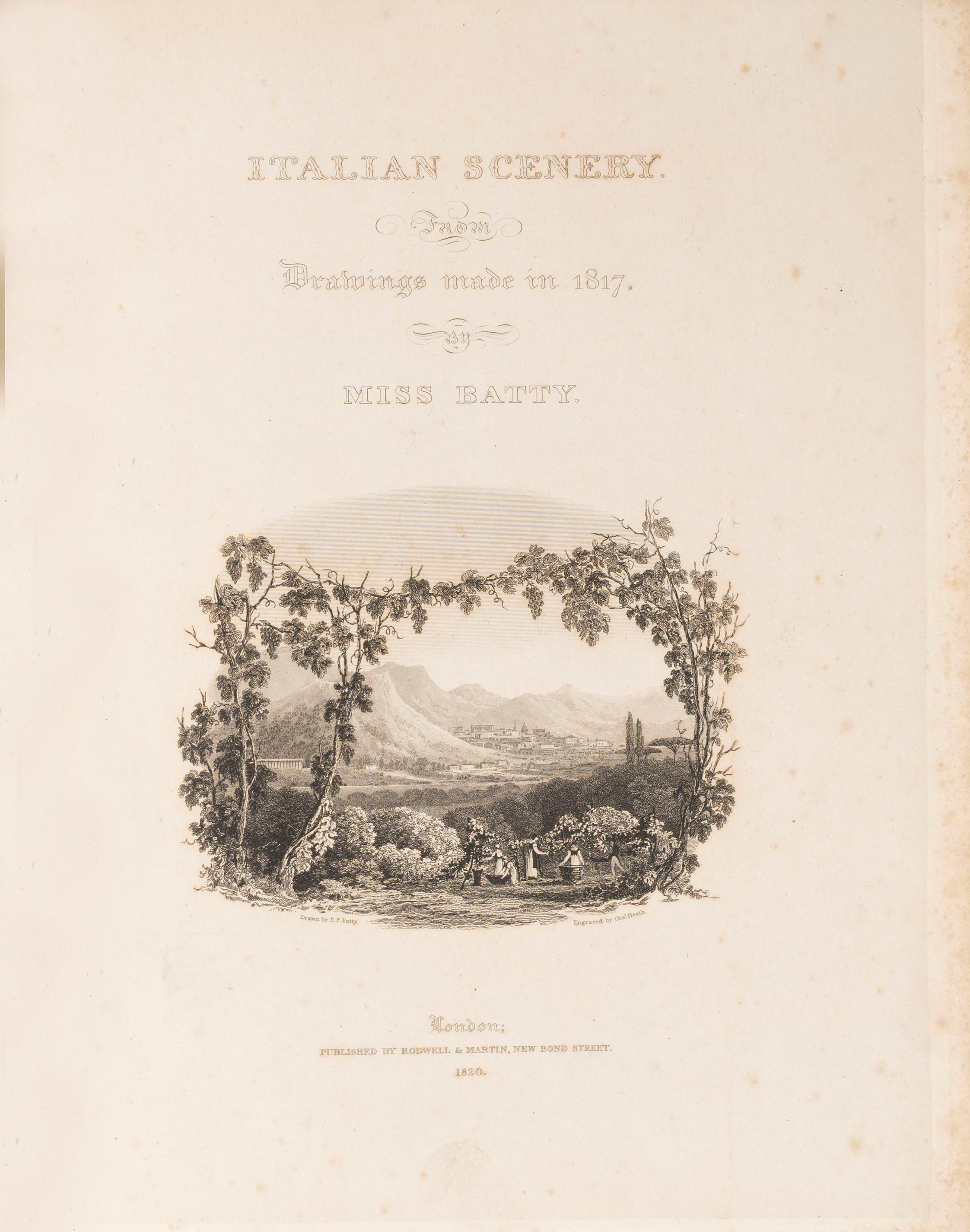 Batty, Elizabeth Frances - Italian scenery from drawings made in 1817 ...