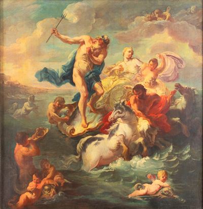 Antoine Coypel, Trionfo di Nettuno, olio su tela