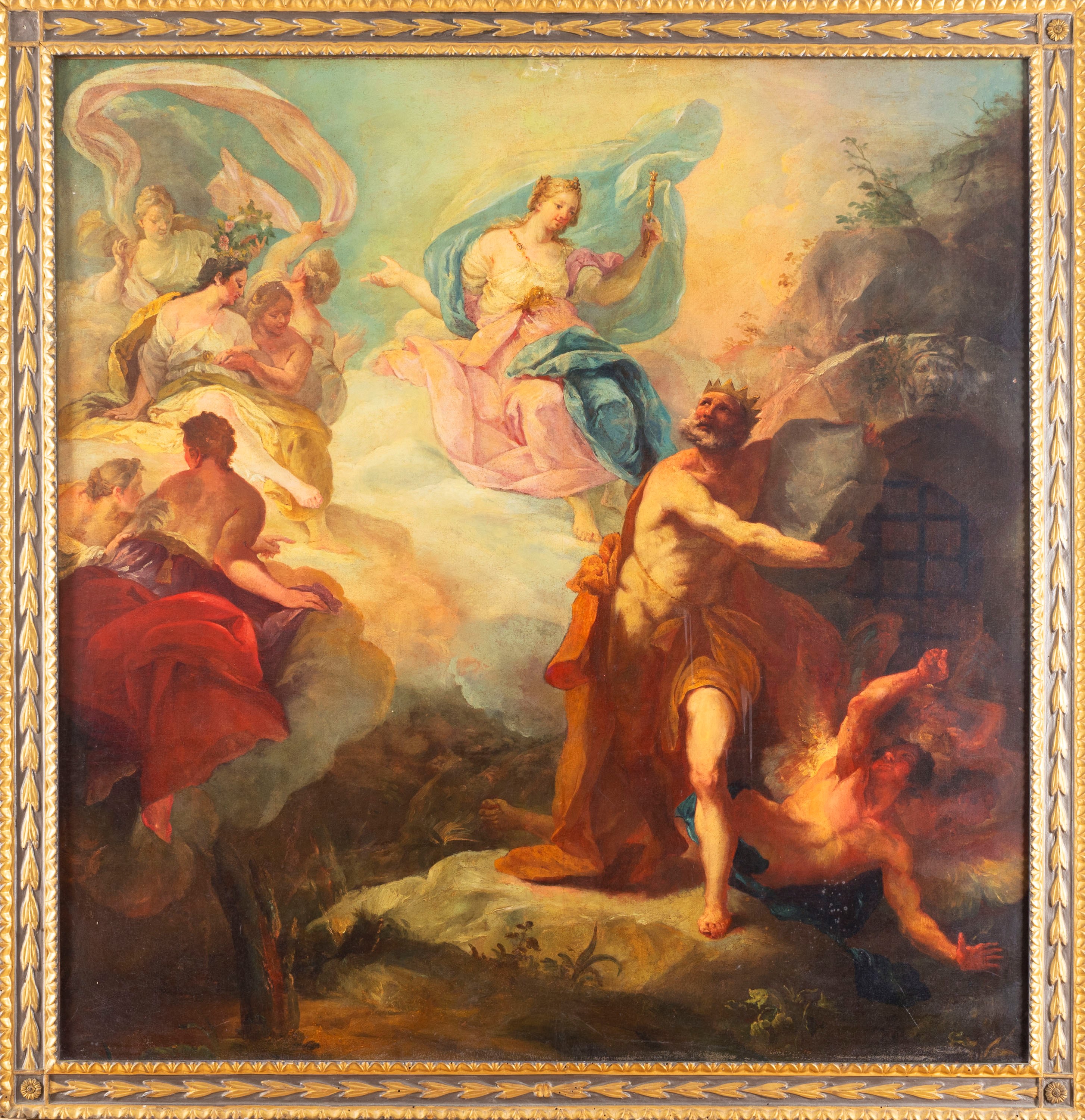 Scuola Francese, Secolo XVIII - Date, Ade, Demetra e Persefone, olio su tela