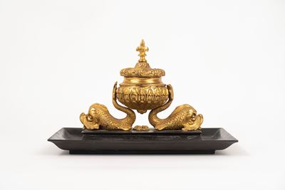 Calamaio in Bronzo, Francia Fine Secolo XIX