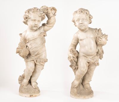 Putti Raffiguranti Allegoria Dell'estate; e Allegoria Dell'inverno