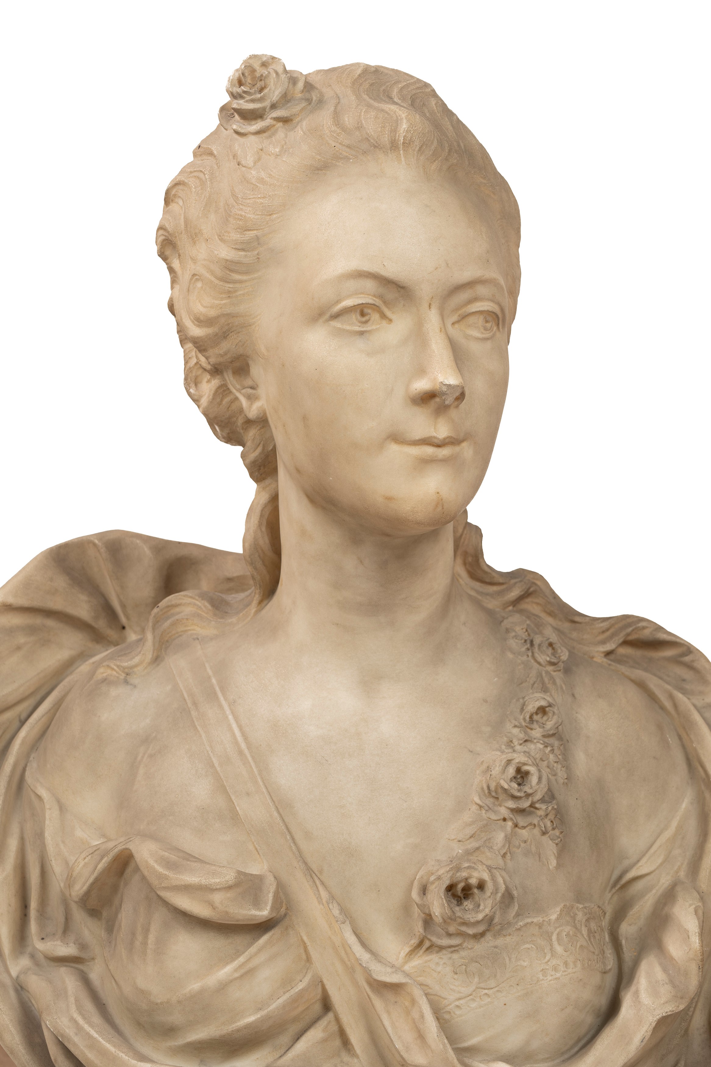 Scuola Francese, Secolo XVIII - Busto Ritratto di Gentildonna
