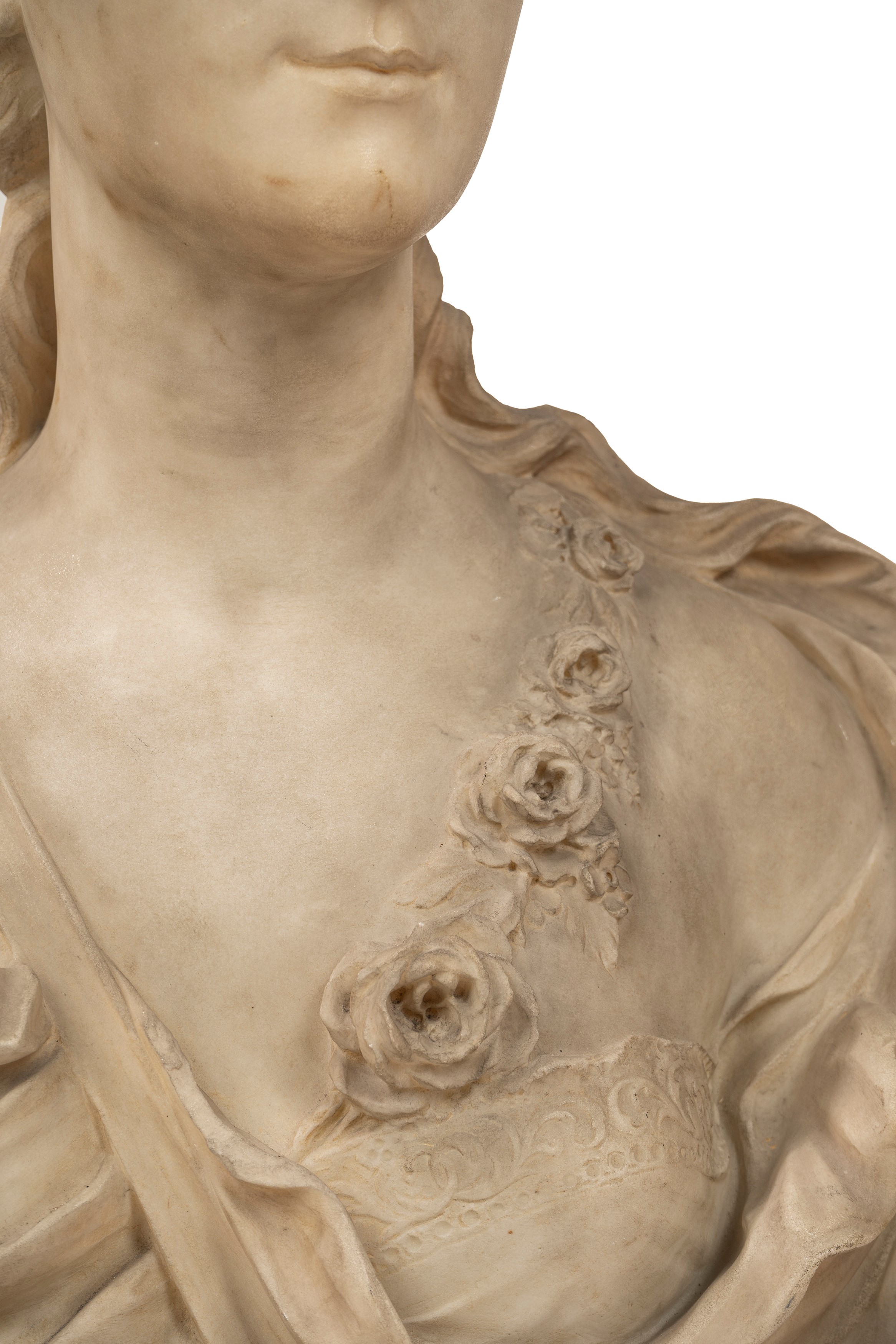 Scuola Francese, Secolo XVIII - Busto Ritratto di Gentildonna
