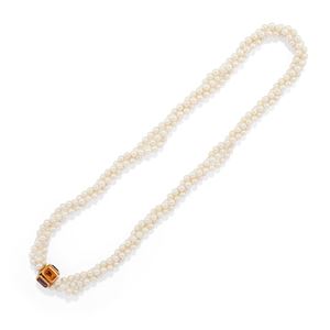 Collana con perle coltivate