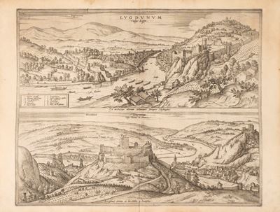Lugdunum Vulgo Lion. Ex Archetjpo Aliorum Delineavit Georgius Houfnaglius.; Vienna Vulgo Vienne E...