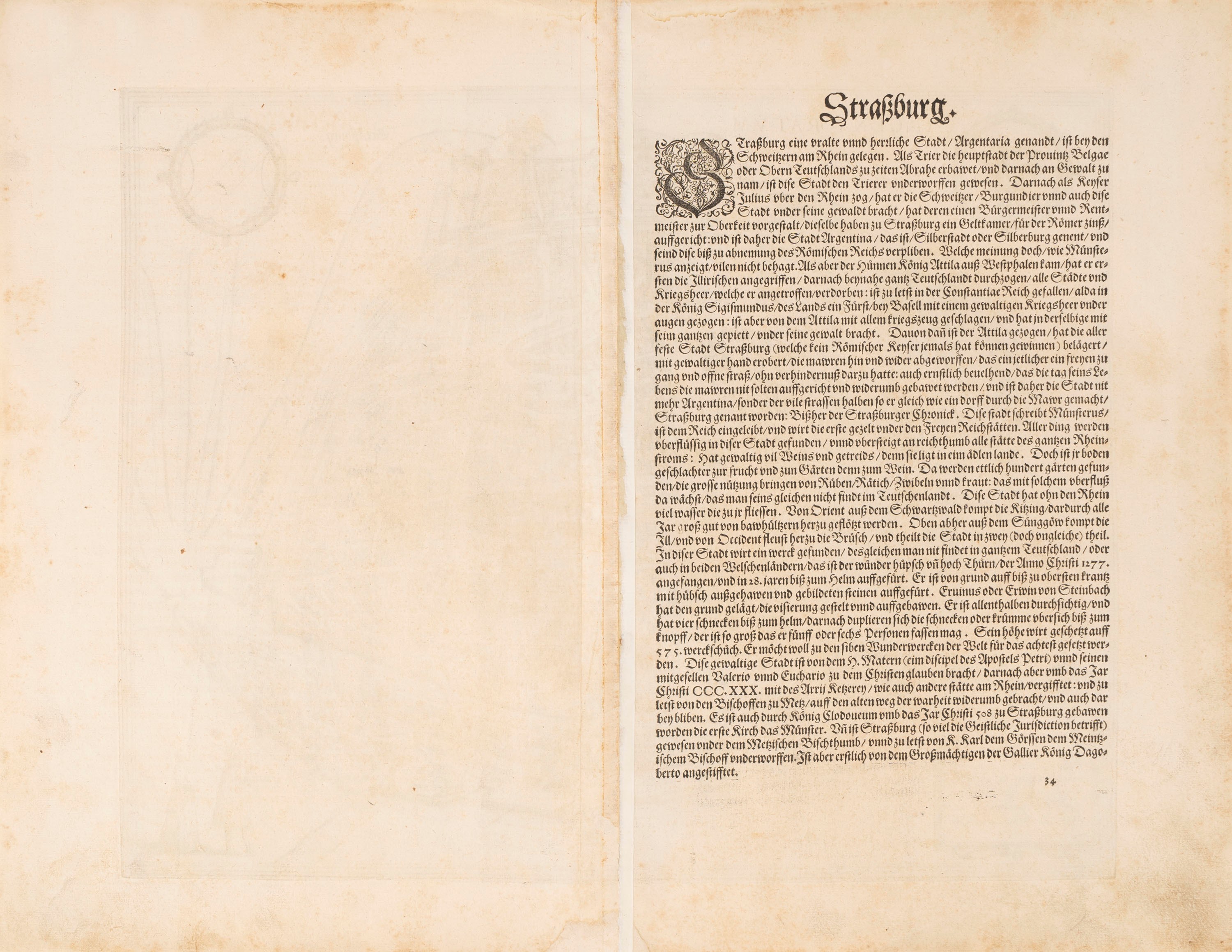 Braun, Georg - Hogenberg, Frans - Argentoratum (odierna Stasburgo).