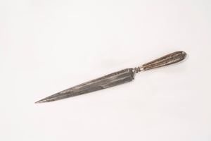Coltello con manico in argento e corno, Genova, secoli XVIII-XIX