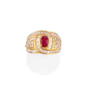  - Anello con rubino