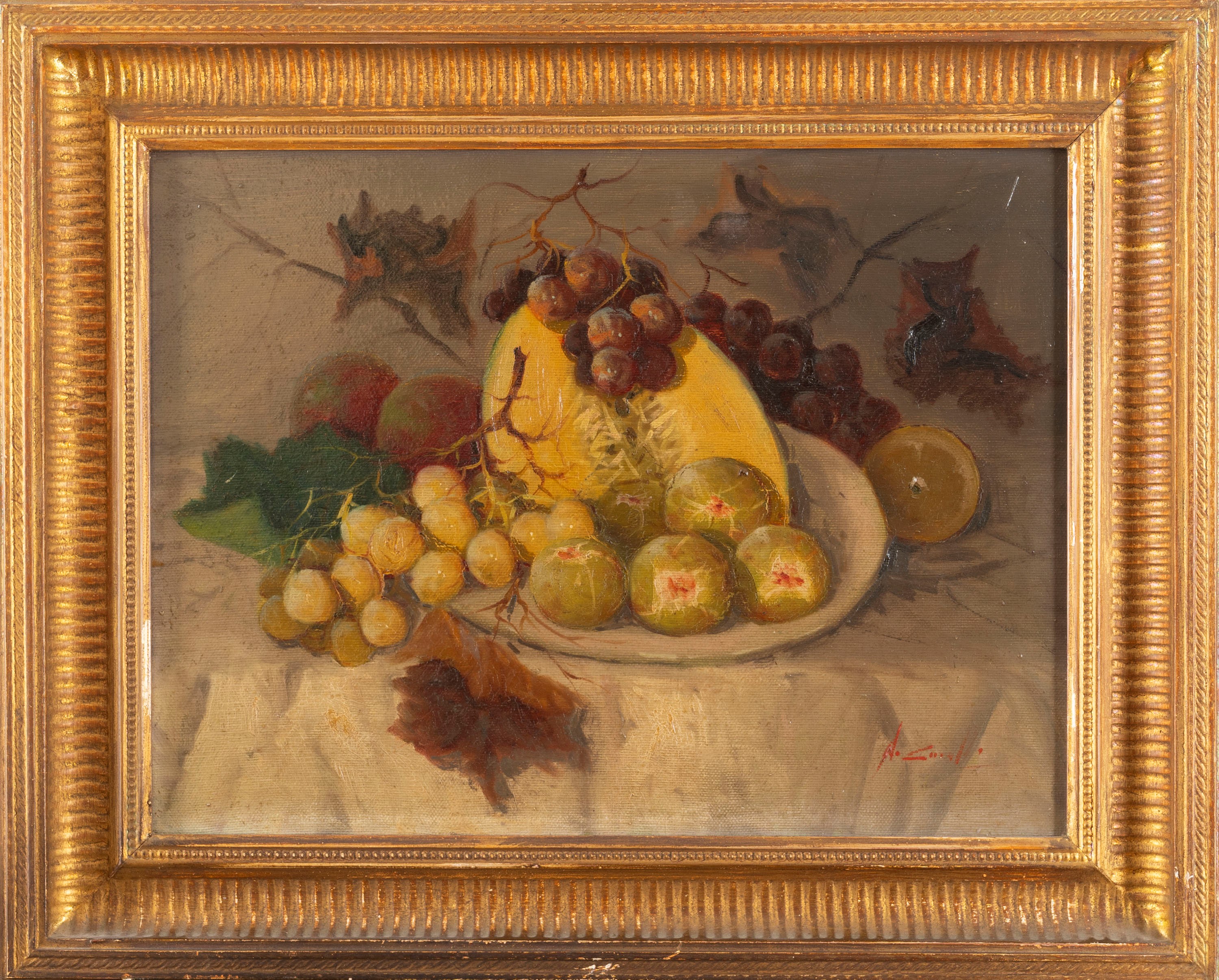 Scuola Europea, Secolo XX - Due Nature Morte con Fichi