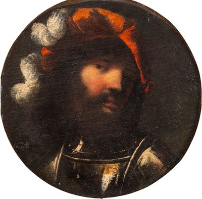 Pietro della Vecchia, Giovane soldato a mezzo busto, olio su tela