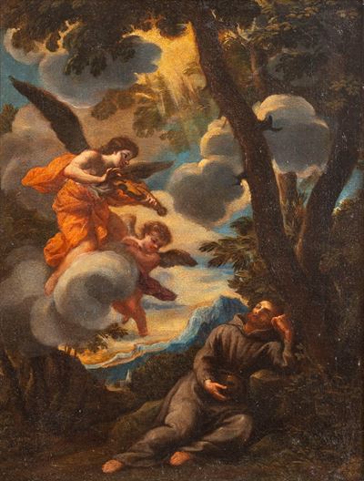 Estasi di San Francesco d'Assisi, olio su tela