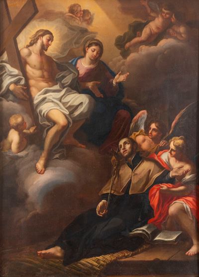 San Francesco Saverio a Goa, olio su tela