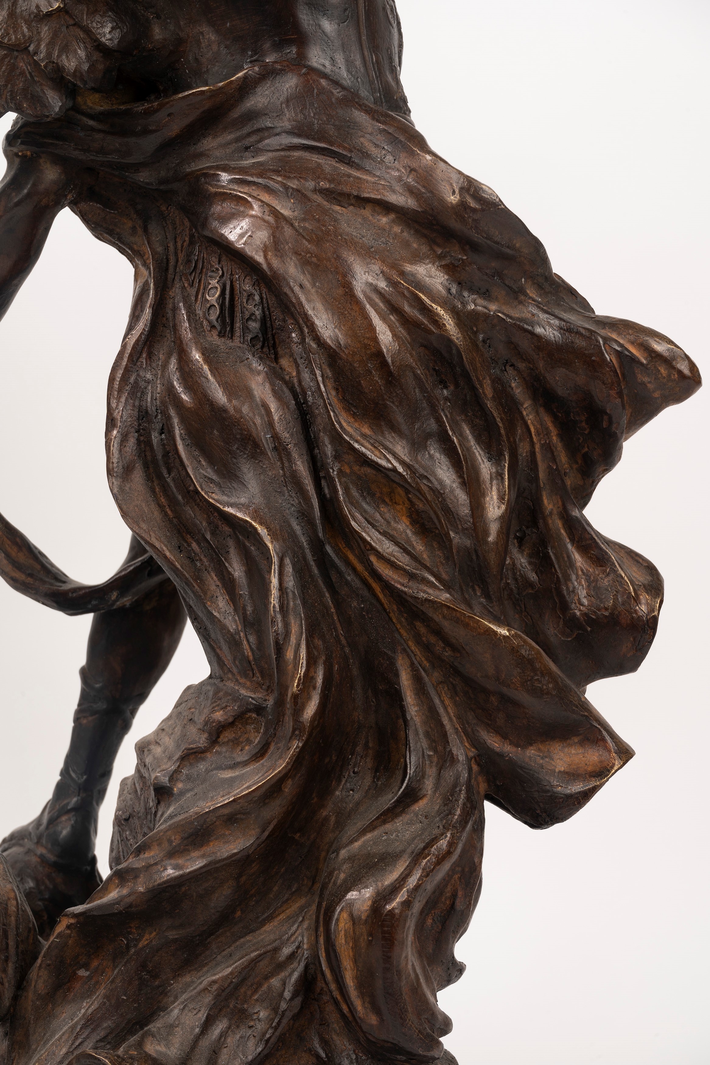 Scultura in bronzo raffigurante Arcangelo Michele, secolo XIX