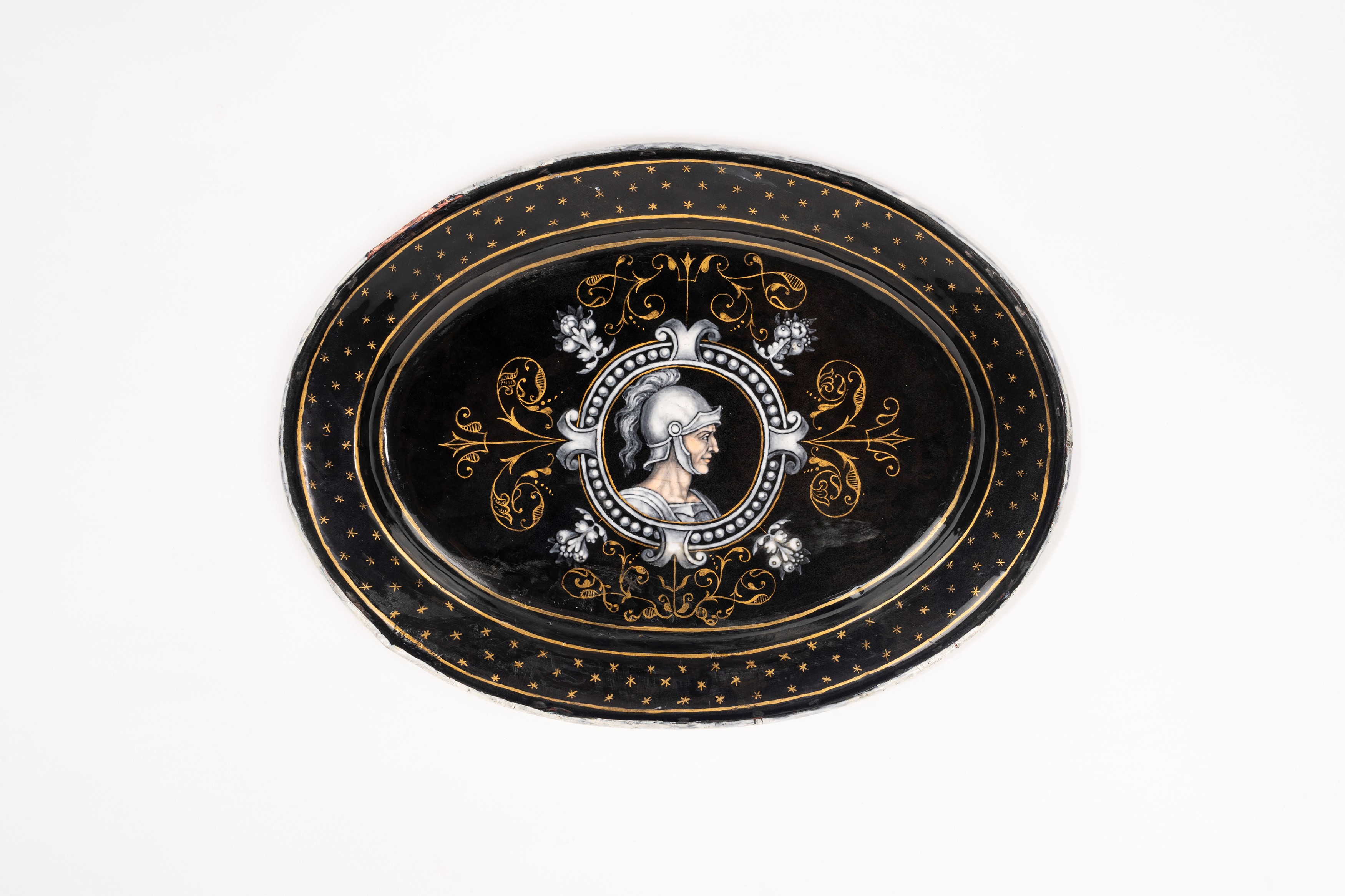 Attribuito a Pierre Reymond (1513-1584) - Piatto Ovale in Smalto di Limoges Raffigurante Abramo R...