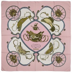 Springs silk twill scarf