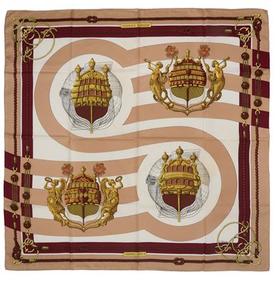 Julie Abadie, Foulard Châteaux d'Arrière, seta, 1974