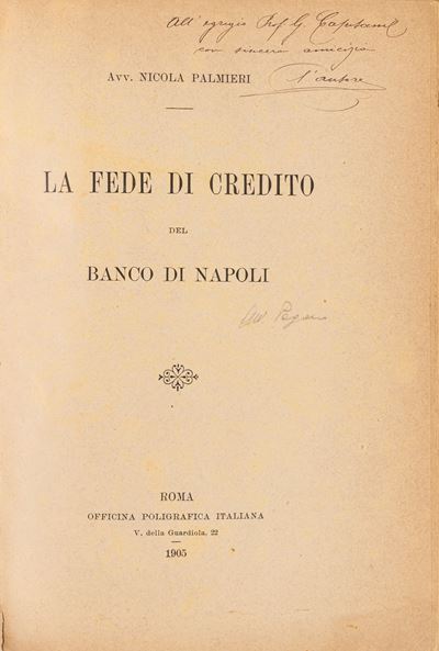 La Fede di Credito del Banco di Napoli.