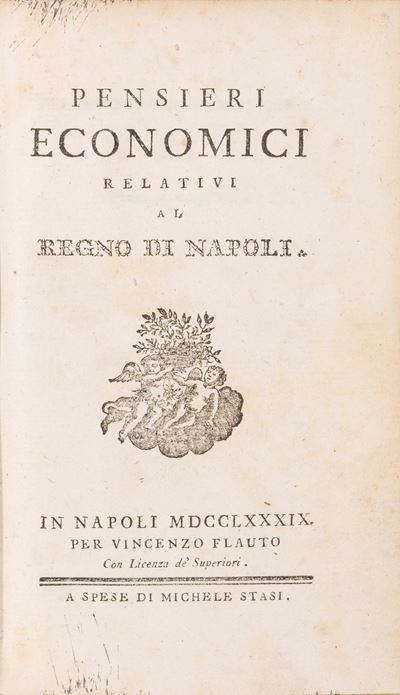 Pensieri Economici Relativi al Regno di Napoli.