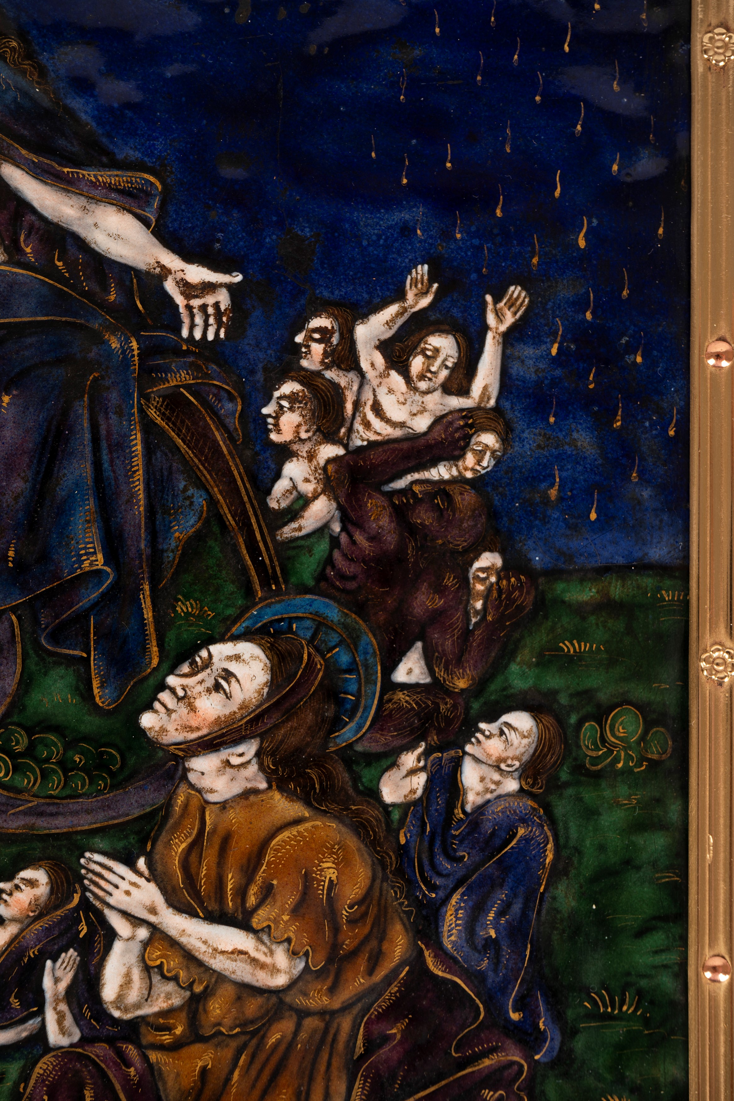 Antico Dittico in Smalto di Limoges Raffigurante Scene Bibliche