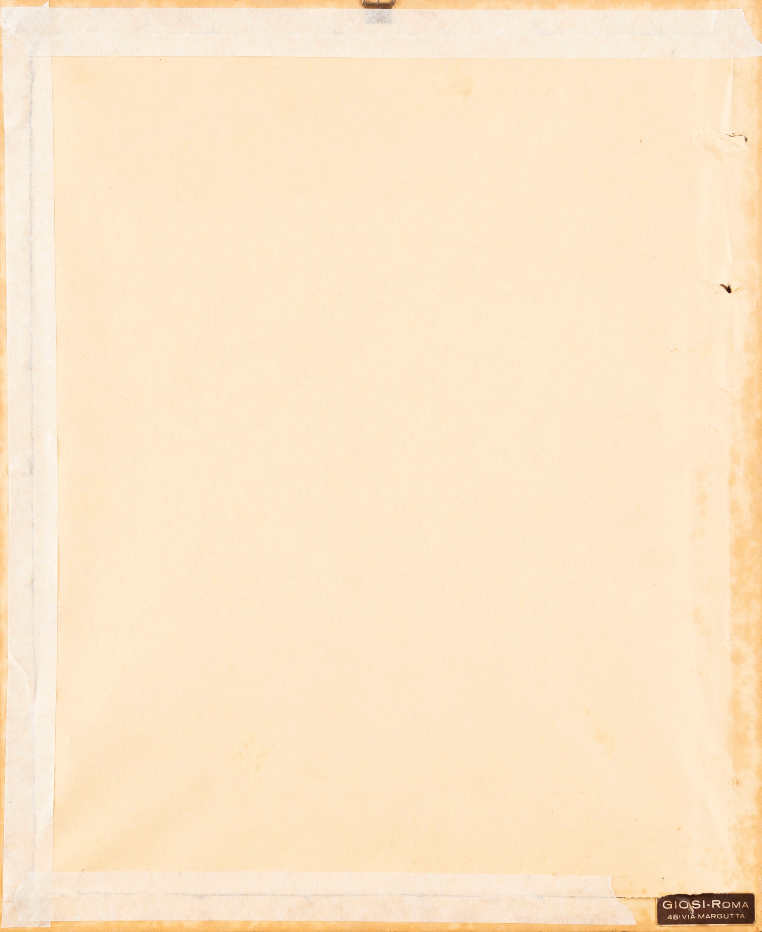 jules-fréDéric Bouchet - Veduta del giardino di Villa Albani a Roma, acquerello su carta