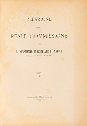 Relazione della Reale Commissione per l’incremento industriale di Napoli.
