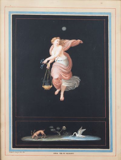 Raffaello Sanzio, Ora III di Giorno, tecnica mista su carta
