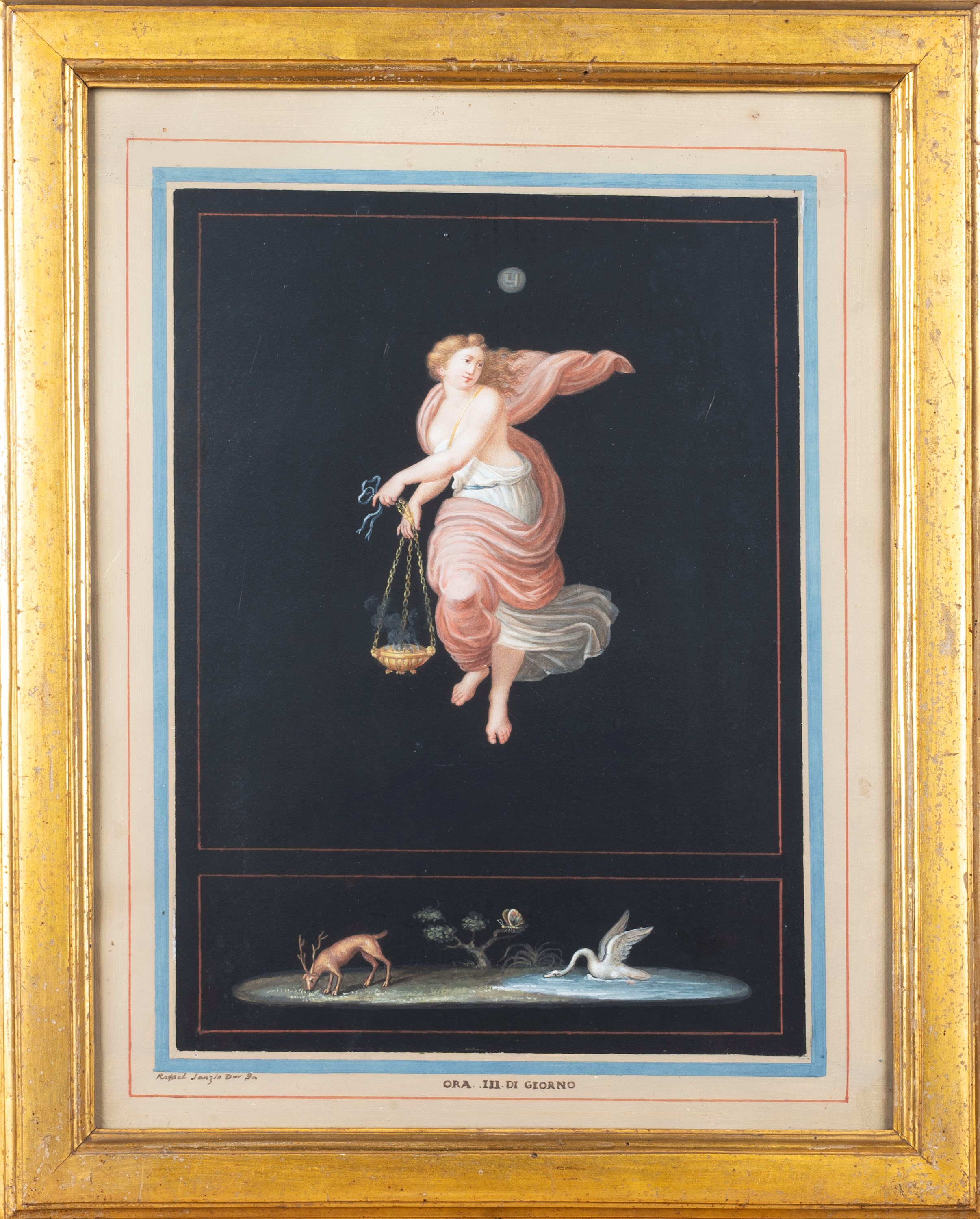Pittore Accademico del Secolo XIX, da Raffaello - Raffaello Sanzio, Ora III di Giorno, tecnica mi...