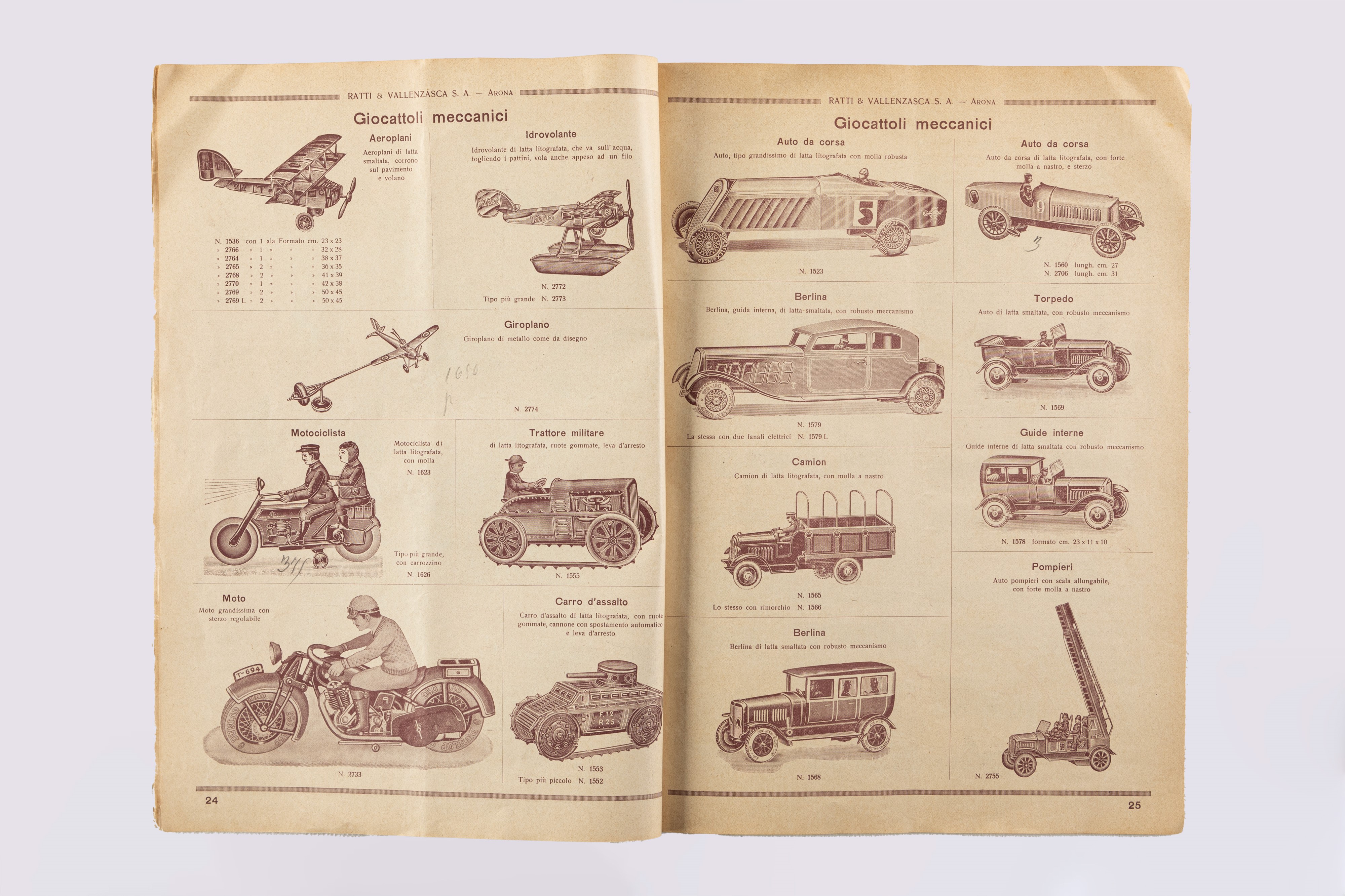 Catalogo Generale Giocattoli Ratti e Vallanzasca
